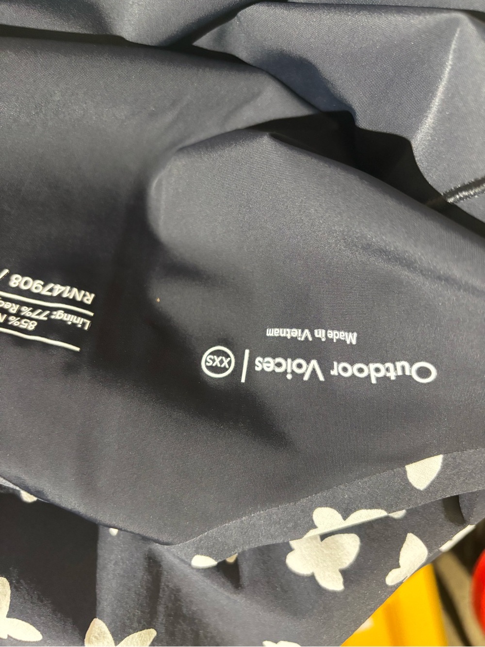 Outdoor Voices Black and White Floral Active Skort - Picture 4 of 4